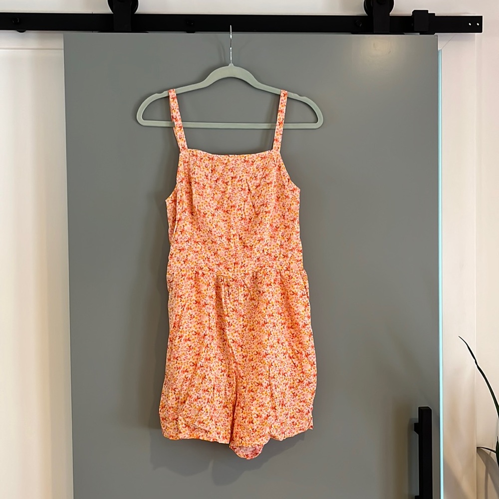 Old Navy Square Neck Floral Romper